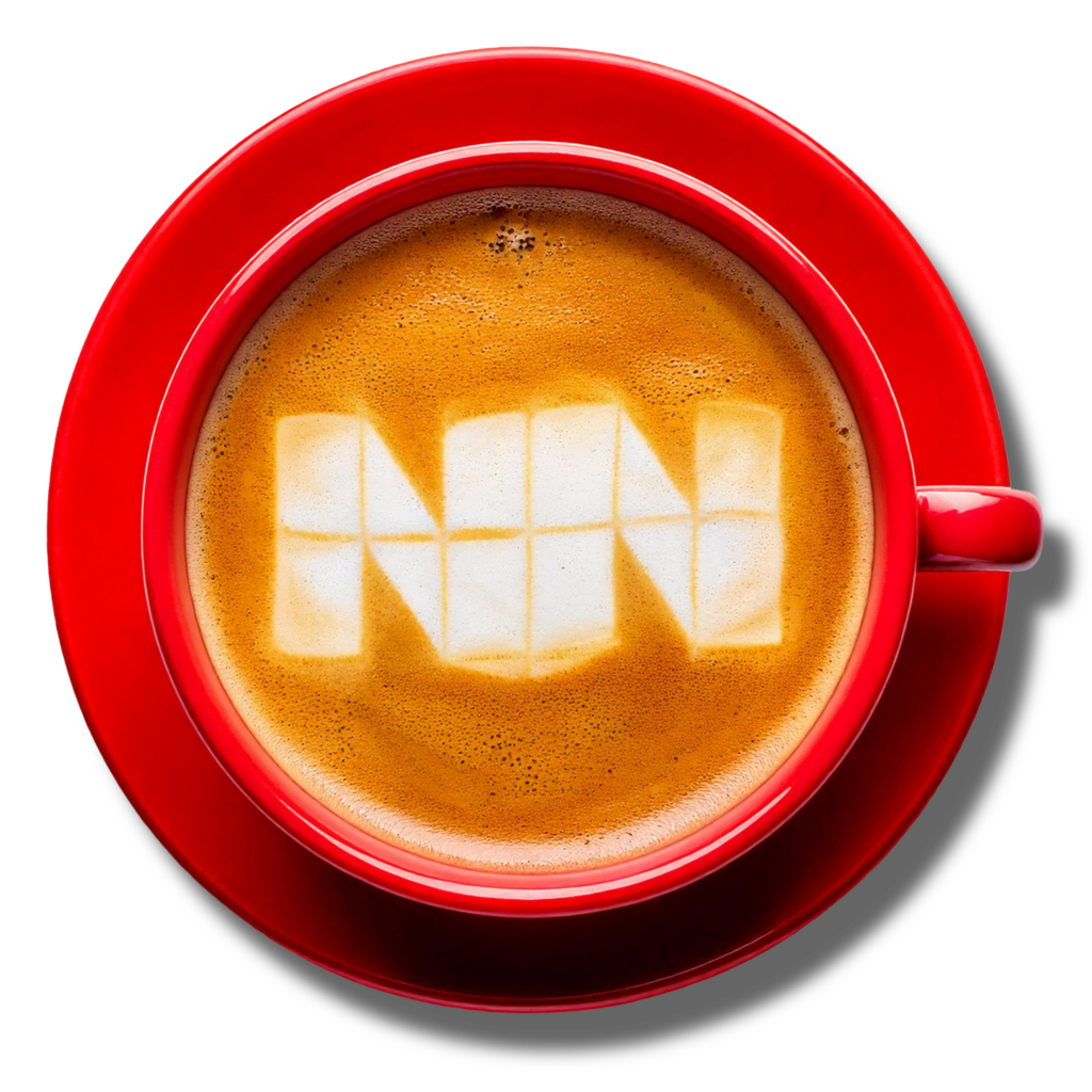 rote kaffee tasse von nn